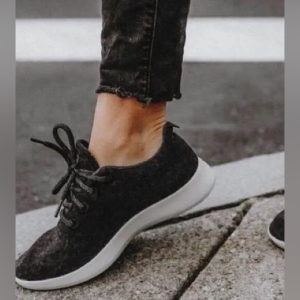 Allbirds dark grey Marino wool Running Sneakers